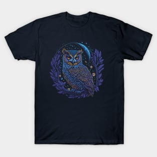 Night Owl With The Moon T-Shirt